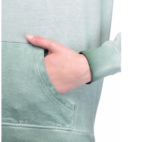 green pigment spray dyed hoodie - Picture 7 of 7